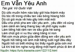 Bài Hát Em Vẫn Thế Vẫn Mãi Yêu Anh