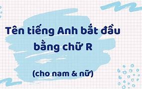 Tên Tiếng Anh Bắt Đầu Bằng Chữ V Cho Nam